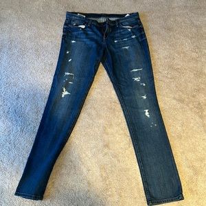 Joes distressed cigarette jeans size 32